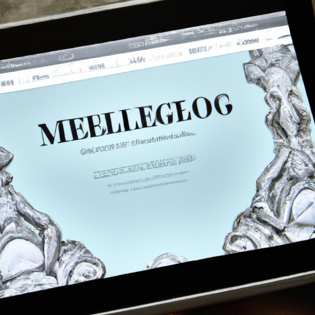 Michelangelo design website on tablet real Photo